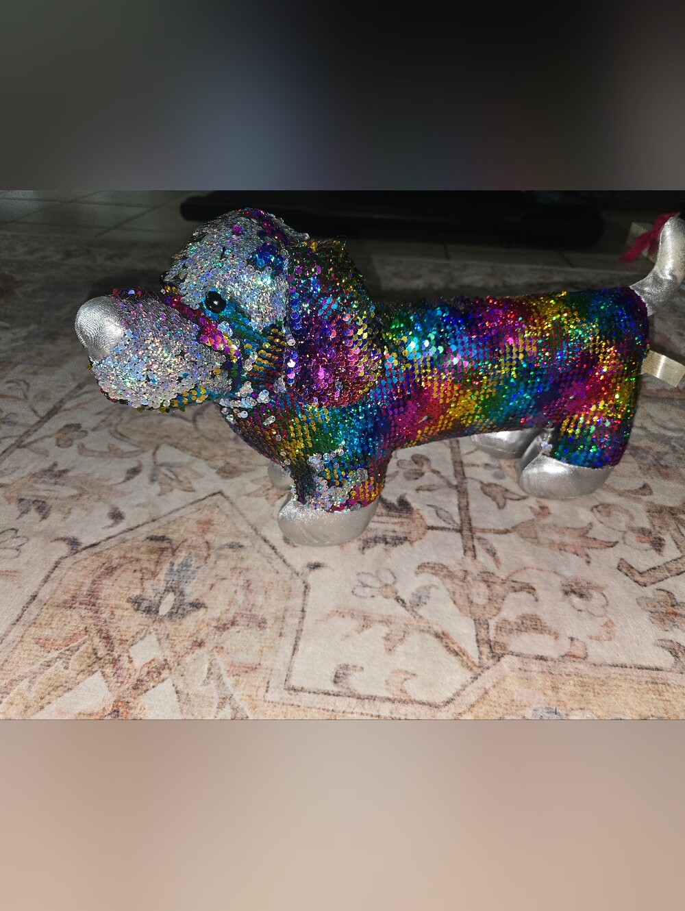 Color Shifting Sequin Dachshund